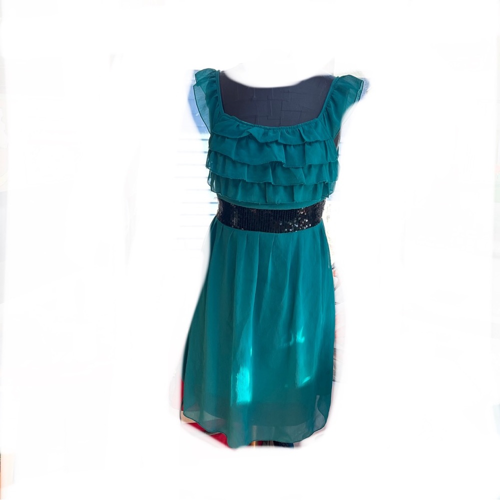 Jk2 turquoise party dress size large
